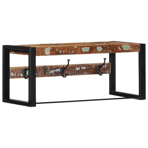 WIESZAK NA UBRANIA WIELOKOLOROWY LITE DREWNO ODZYSKANE