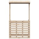 BAROWY STOLIK OGRODOWY Z DASZKIEM 112,5X57X195,5CM DREWNIANY