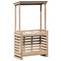 BAROWY STOLIK OGRODOWY Z DASZKIEM 112,5X57X195,5CM DREWNIANY