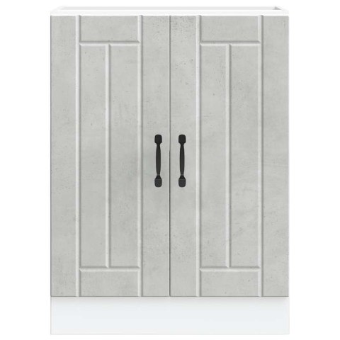 SZAFKA KUCHENNA DOLNA POD ZLEW "LUCCA" BETON SZARY 60X46X81,5CM