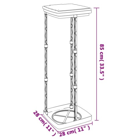 STOJAKI NA WORKI NA ŚMIECI 2 SZT CZARNO-NIEBIESKIE 120 L PP