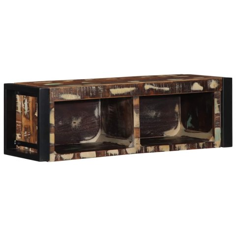 SZAFKA RTV WIELOKOLOROWA 80X30X25CM LITE DREWNO ODZYSKANE