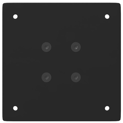 NOGI DO STOLIKA KAWOWEGO 4 SZT. CZARNE 110-112CM STAL