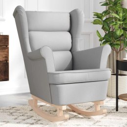 FOTEL BUJANY SZARY 74X90X102CM TAPICEROWANY TKANINĄ