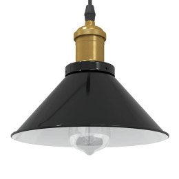 LAMPA WISZĄCA Z REGULACJĄ WYSOKOŚCI E27 POŁYSK CZARNY METAL