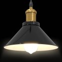 LAMPA WISZĄCA Z REGULACJĄ WYSOKOŚCI E27 POŁYSK CZARNY METAL