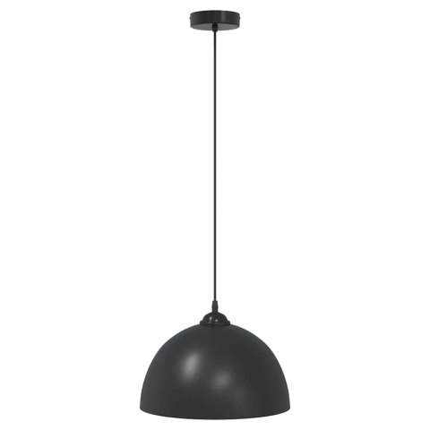 LAMPY WISZĄCE 2 SZT. REGULOWANA WYSOKOŚĆ E27 CZARNY METAL