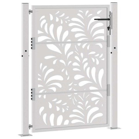 BRAMA OGRODOWA 105X130CM STAL NIERDZEWNA WZÓR FALI