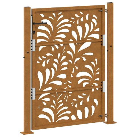 BRAMA OGRODOWA 105X130CM STAL NIERDZEWNA WZÓR FALI