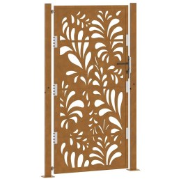 BRAMA OGRODOWA 105X180CM STAL NIERDZEWNA WZÓR FALI