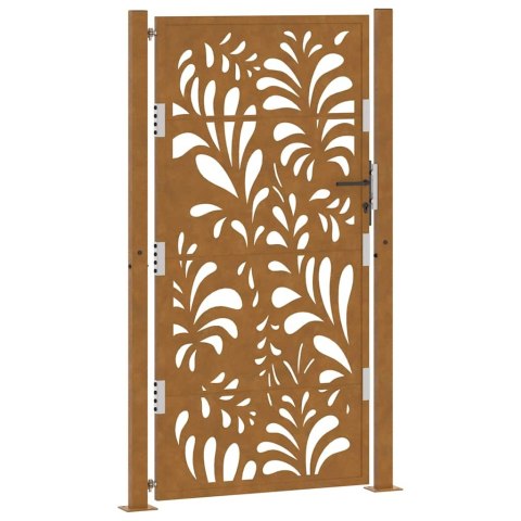 BRAMA OGRODOWA 105X180CM STAL NIERDZEWNA WZÓR FALI