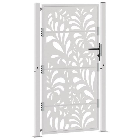 BRAMA OGRODOWA 105X180CM STAL NIERDZEWNA WZÓR FALI