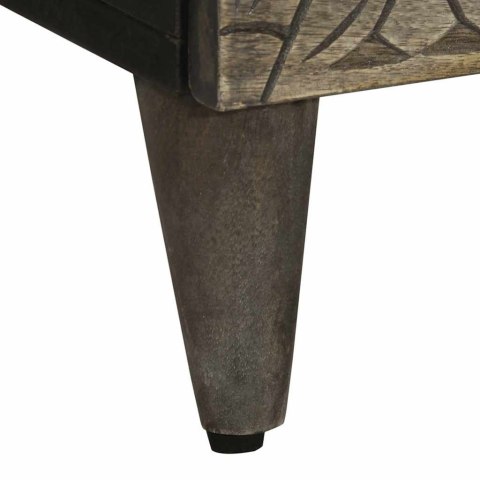 KOMODA JASNOSZARA 60X33,5X75CM DREWNO LITE MANGO