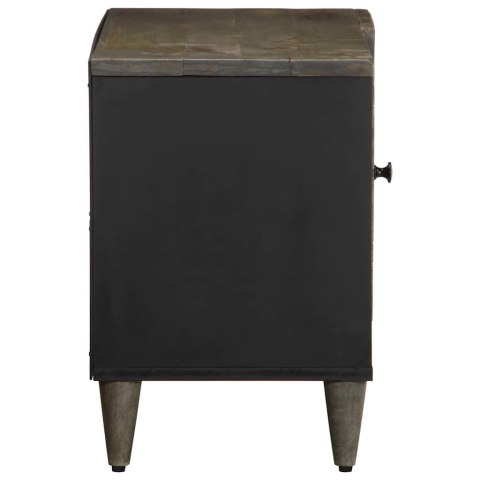 SZAFKA RTV JASNOSZARA 80X31,5X46CM DREWNO LITE MANGO