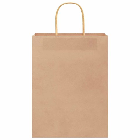 TORBA PAPIEROWA PROMOCYJNA NA PREZENT 250 SZT. BRĄZOWE 26X12X35CM