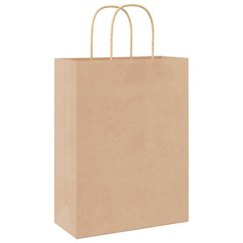 TORBA PAPIEROWA PROMOCYJNA NA PREZENT 250 SZT. BRĄZOWE 26X12X35CM