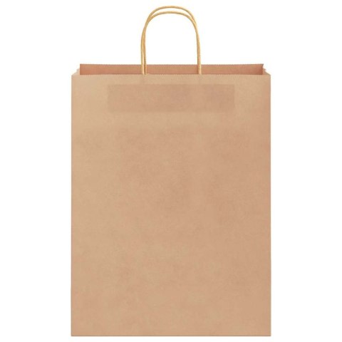 TORBA PAPIEROWA PROMOCYJNA NA PREZENT 250 SZT. BRĄZOWE 32X12X42CM