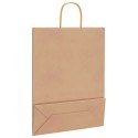TORBA PAPIEROWA PROMOCYJNA NA PREZENT 250 SZT. BRĄZOWE 32X12X42CM