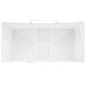 TORBA PAPIEROWA PROMOCYJNA NA PREZENT 250 SZT. BIAŁE 21X11X31CM