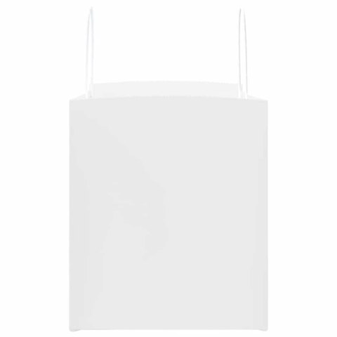 TORBY PAPIEROWE 250 SZT. Z UCHWYTAMI BIAŁE 32X22X24CM