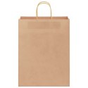 TORBA PAPIEROWA PROMOCYJNA NA PREZENT 50 SZT. BRĄZOWE 32X12X42CM