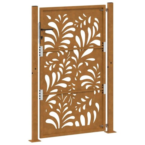 BRAMA OGRODOWA 105X155CM STAL NIERDZEWNA WZÓR FALI