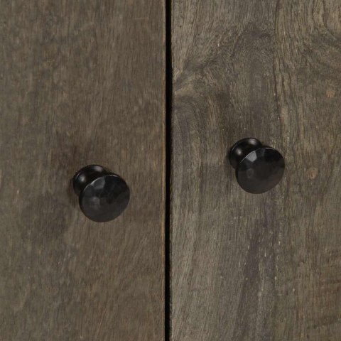 KOMODA JASNOSZARA 60X33,5X75CM DREWNO LITE MANGO