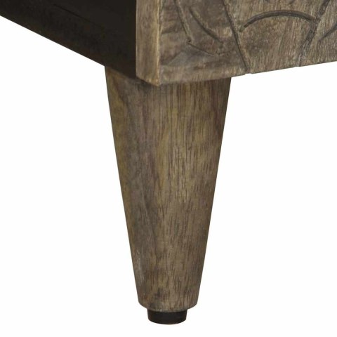 SZAFKA RTV JASNOSZARA 105X33,5X46CM DREWNO LITE MANGO