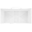 TORBA PAPIEROWA PROMOCYJNA NA PREZENT 250 SZT. BIAŁE 21X11X28CM