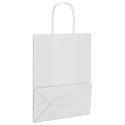 TORBA PAPIEROWA PROMOCYJNA NA PREZENT 250 SZT. BIAŁE 21X11X28CM