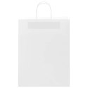 TORBA PAPIEROWA PROMOCYJNA NA PREZENT 250 SZT. BIAŁE 32X12X42CM