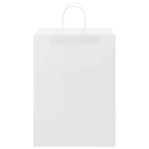 TORBY PAPIEROWE 250 SZT. Z UCHWYTAMI BIAŁE 32X17X44CM