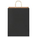 TORBA PAPIEROWA PROMOCYJNA NA PREZENT 50 SZT. CZARNE 32X12X42CM