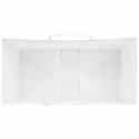 TORBY PAPIEROWE 50 SZT. Z UCHWYTAMI BIAŁE 32X17X44CM
