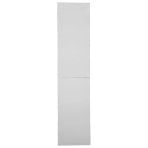 SZAFA BIUROWA Z PRZESUWNYMI DRZWIAMI JASNOSZARA 90X40X180CM