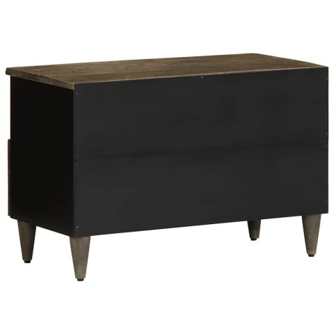 SZAFKA RTV JASNOSZARA 70X33,5X46CM DREWNO LITE MANGO