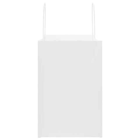 TORBY PAPIEROWE 250 SZT. Z UCHWYTAMI BIAŁE 26X17X25CM