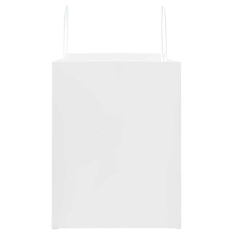 TORBY PAPIEROWE 50 SZT. Z UCHWYTAMI BIAŁE 32X22X28CM