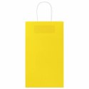 TORBY PAPIEROWE 50 SZT. Z UCHWYTAMI ŻÓŁTE 21X11X36CM