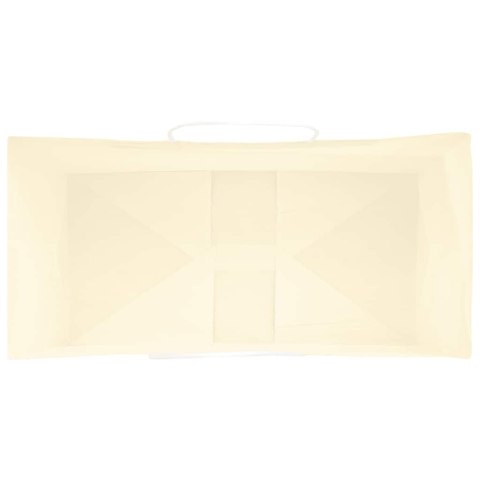 TORBY PAPIEROWE 50 SZT. Z UCHWYTAMI ŻÓŁTE 21X11X36CM