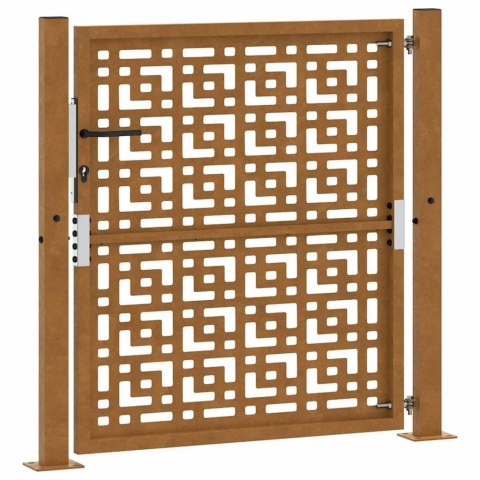 BRAMA OGRODOWA 105X105CM STAL NIERDZEWNA KRZYŻ WZÓR