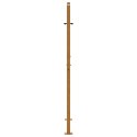 BRAMA OGRODOWA 105X155CM STAL NIERDZEWNA WZÓR LIŚCIA