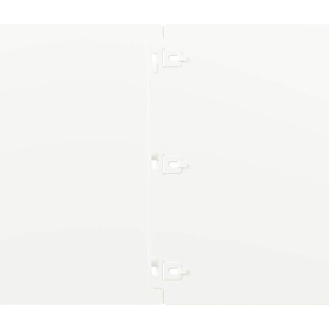 OBRZEŻA TRAWNIKOWE 10 SZT. BIAŁE STAL WALCOWANA NA ZIMNO