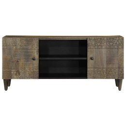 SZAFKA RTV JASNOSZARA 105X33,5X46CM DREWNO LITE MANGO