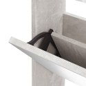 SZAFKA NA BUTY LUSTRO I 3 SZUFLADY SZARY BETON63X17X102,5CM