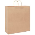 TORBA PAPIEROWA PROMOCYJNA NA PREZENT 250 SZT. BRĄZOWE 45X17X48CM