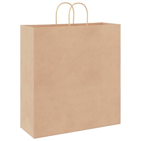 TORBA PAPIEROWA PROMOCYJNA NA PREZENT 250 SZT. BRĄZOWE 45X17X48CM