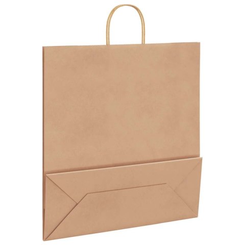 TORBA PAPIEROWA PROMOCYJNA NA PREZENT 250 SZT. BRĄZOWE 45X17X48CM