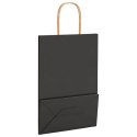 TORBA PAPIEROWA PROMOCYJNA NA PREZENT 50 SZT. CZARNE 21X11X31CM