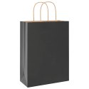 TORBA PAPIEROWA PROMOCYJNA NA PREZENT 50 SZT. CZARNE 26X12X35CM